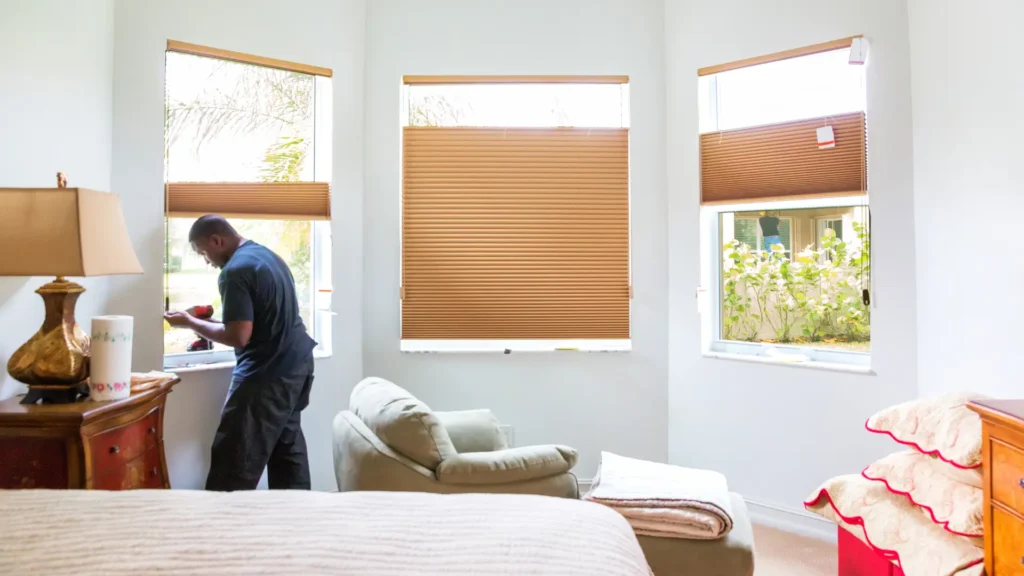 bedroom curtain DIY