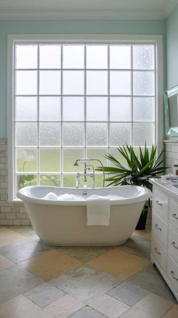 a photo of a dreamy spa inspired bathroom with a f 1I3YvSsSRmSKXOcGdibxMg 2GIueNhMT0y8eOfdCQU9tA - 20 Ideas to Transform Your Bathroom into a Dreamy Spa | Home Improvement Ideas